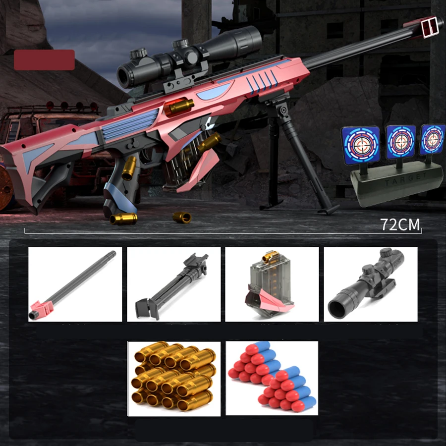 Handbeweging Safe Shell Throwing Soft Bullet Toy Gun Jongensspeelgoed geschikt voor interactie van ouders en kinderen buiten