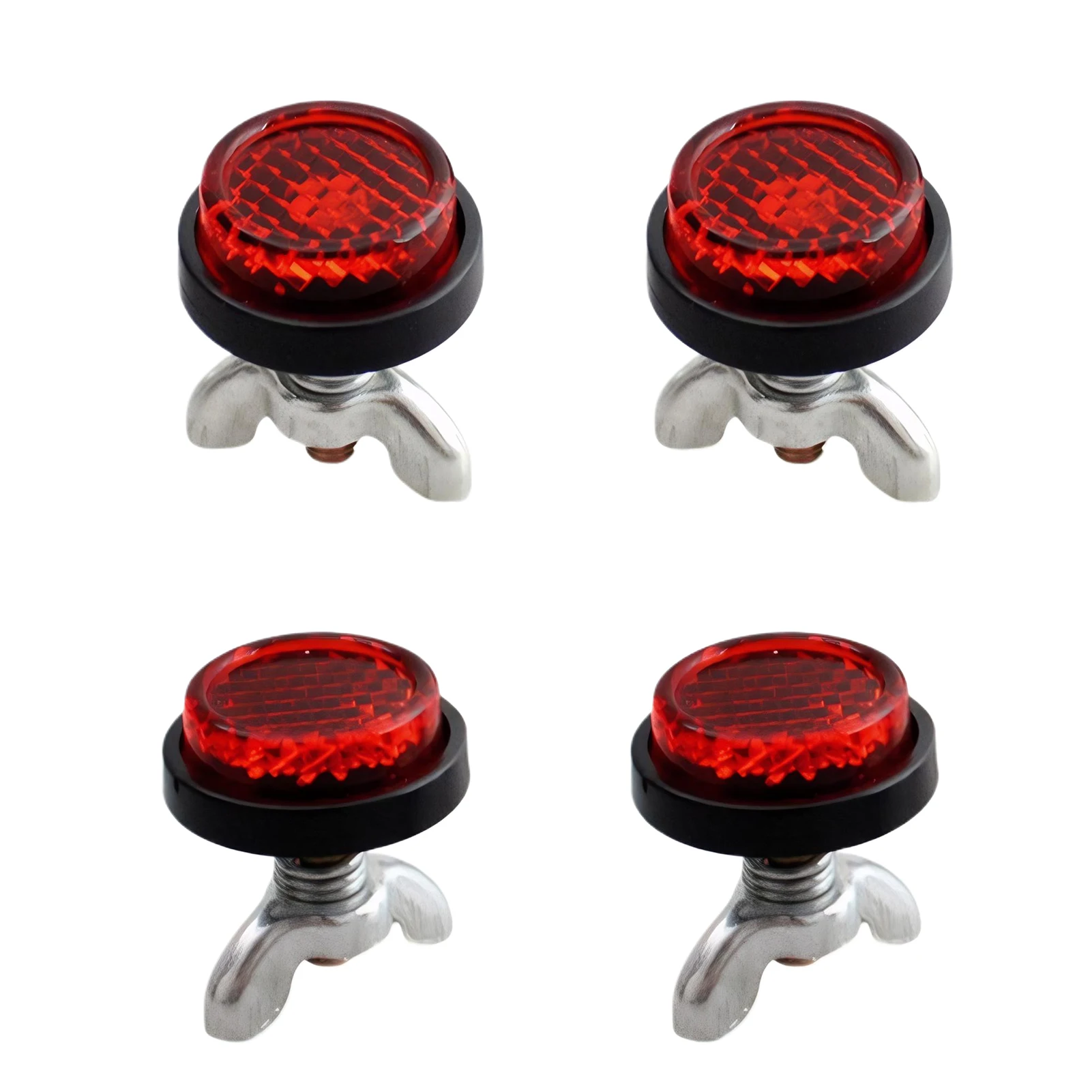4pcs/set 4PCS Mini Reflector Tag Bo-lt Screws For Motorcycle License Plate Frame Decorative Durable
