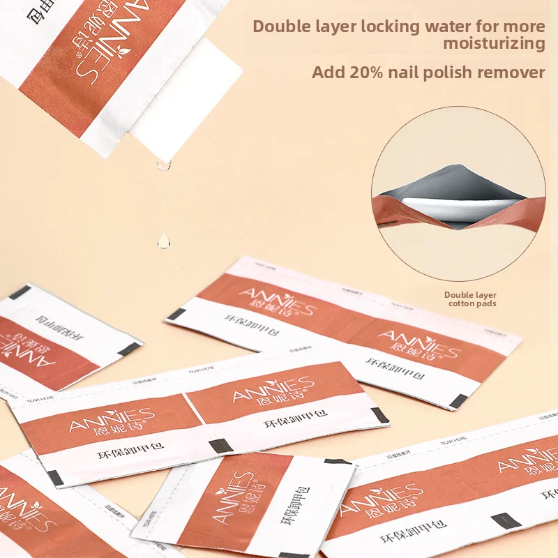 Nail Remover Bag Nail Art Special Disposable Cleaning Alcohol Nail Remover Towel Does Not Hurt Nail Remover Supplies Set