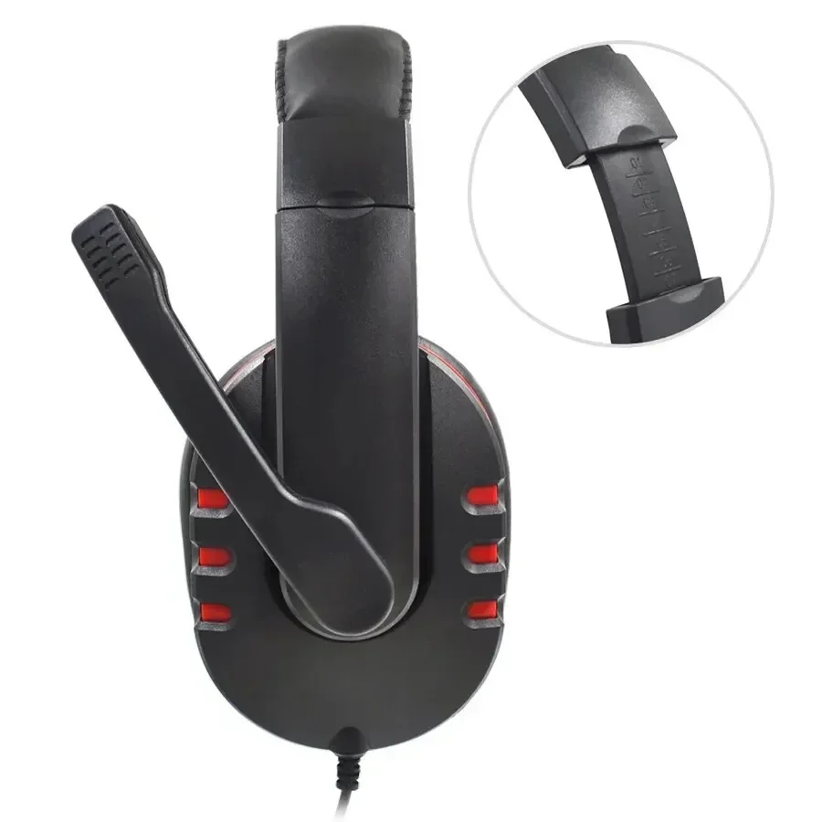 3.5mm Headphones Wired Gaming Headset Earphones For PS4 Play Station 4 Game PC Chat Headset  With Microphone image 4