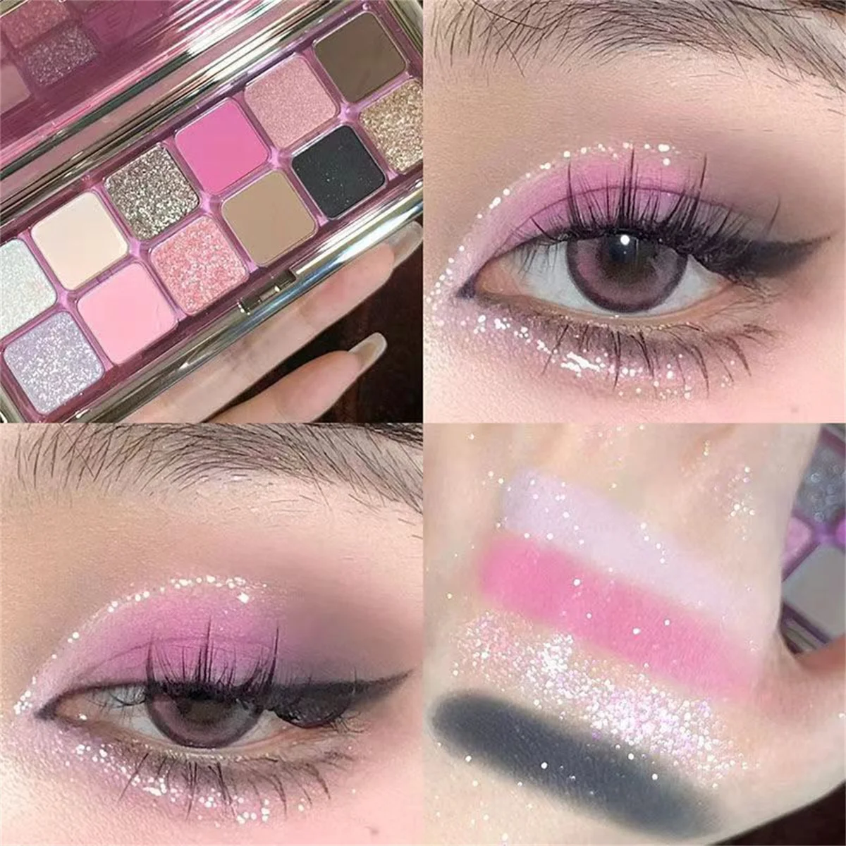 Paleta de sombras de 12 cores, cimento cinza marrom leite chá cor tom natural marrom paleta de sombras sombra