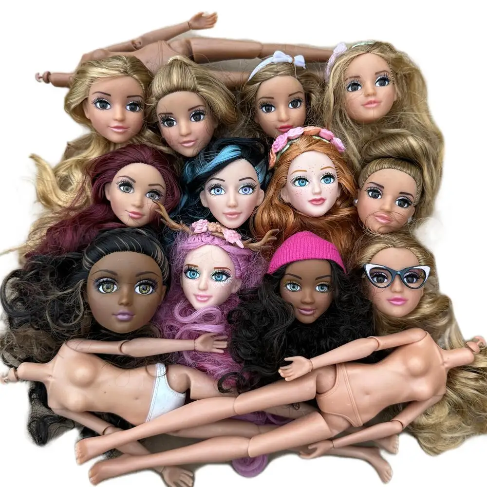 

Original MC2 Doll Heads Joints Movable Bodies Girls Head Body Kids DIY Toys Birthday Christmas Gifts