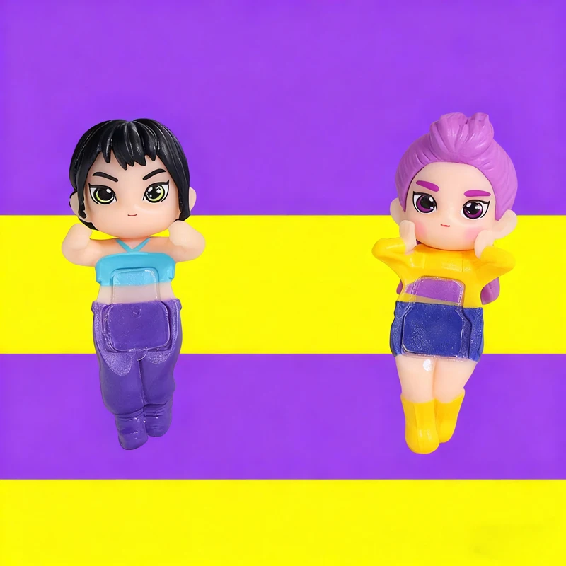 Hot 2025 K-pop Demon Hunters Collectible Mini Figures Blind Box Derpy Tiger Rumi Mira Zoey Sussy Doll Fan Gift Kerst