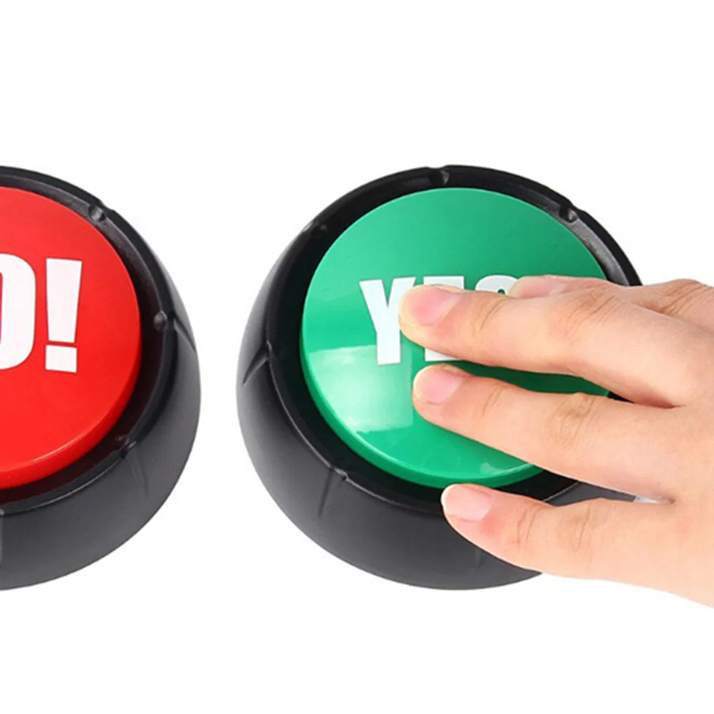 Button Sound Answer No Yes Party Buzzer Buzzers Talking Game Quiz Buttons Record Alarm Show Desktop Contest Desk Prank Tool