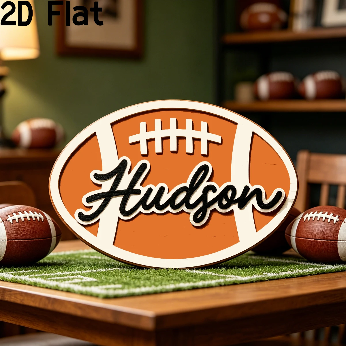 1Pc Custom Baseball Style Wood - Baby Nursery Diy ulasan dan harga