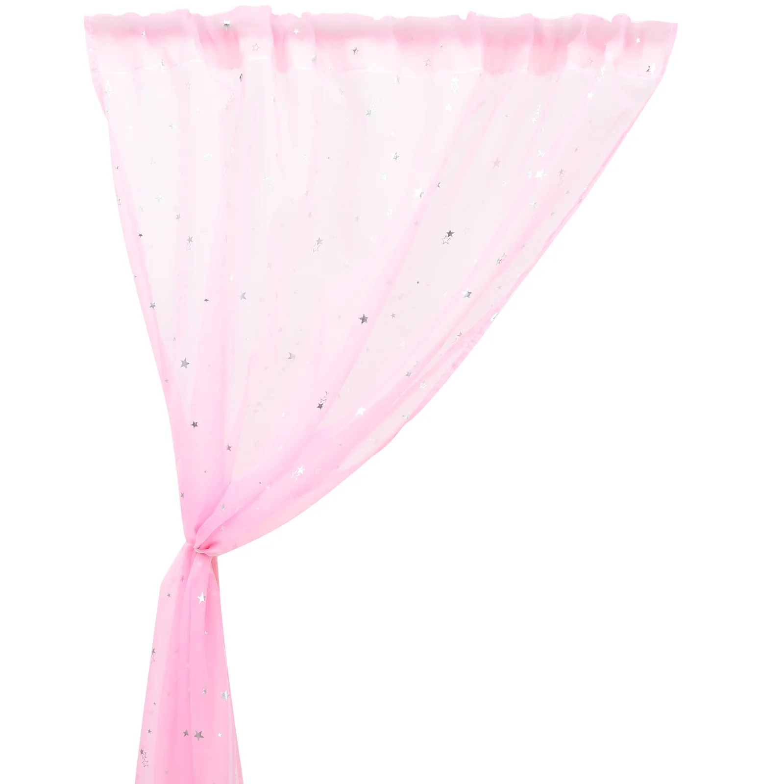 ستارة شفافة بنمط نجوم مزخرفة، شاش قابل للتنفس لغرفة النوم والمطبخ وغرفة المعيشة والحمام