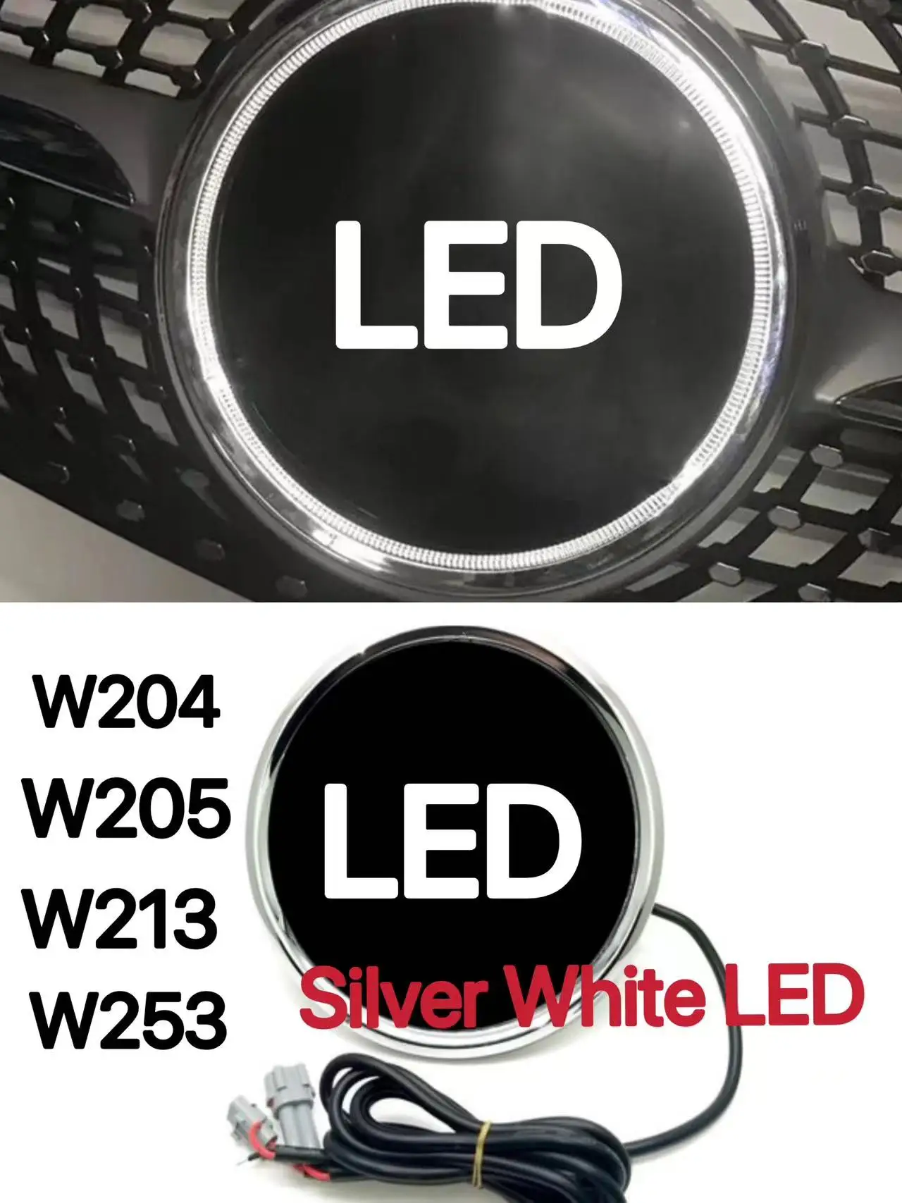 

3D STAR Emblem For Mercedes Logo Light LED Mirror Grile Light for Benz W204 W212 W213 W176 W246 W205 W251 W166 GLC GLS GLB GLE