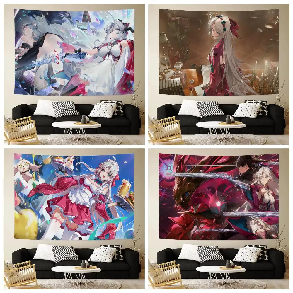 Carlotta Wuthering Game Tapestry Custom Home Living Room Bedroom Wall Decor Wallpaper Backdrop Cloth With Clips