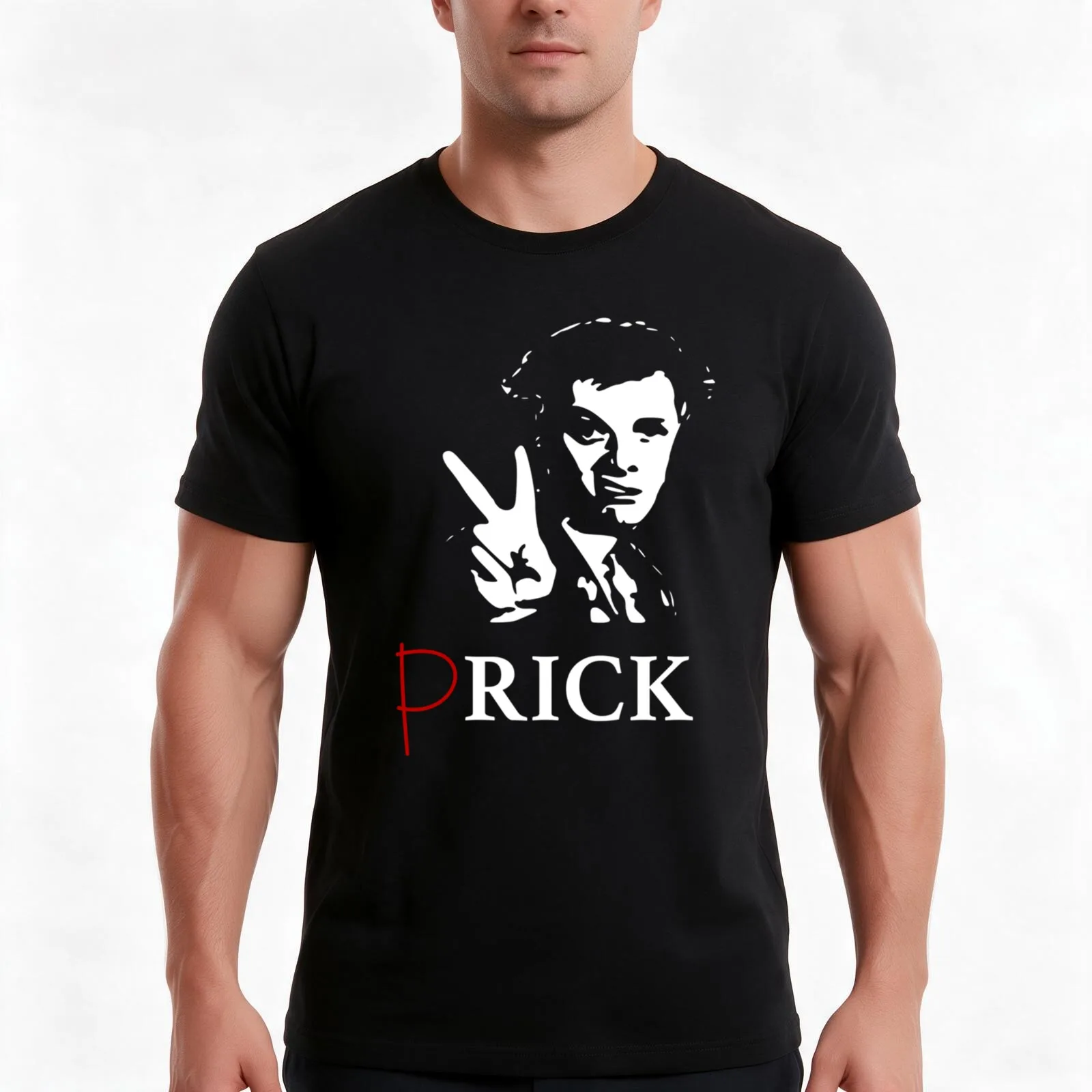 Prick T-Shirt Summer Casual Cotton Tee Oversized Streetwear Tops Vintage Graphic Print Loose Fit Short Sleeve 100% Cotton