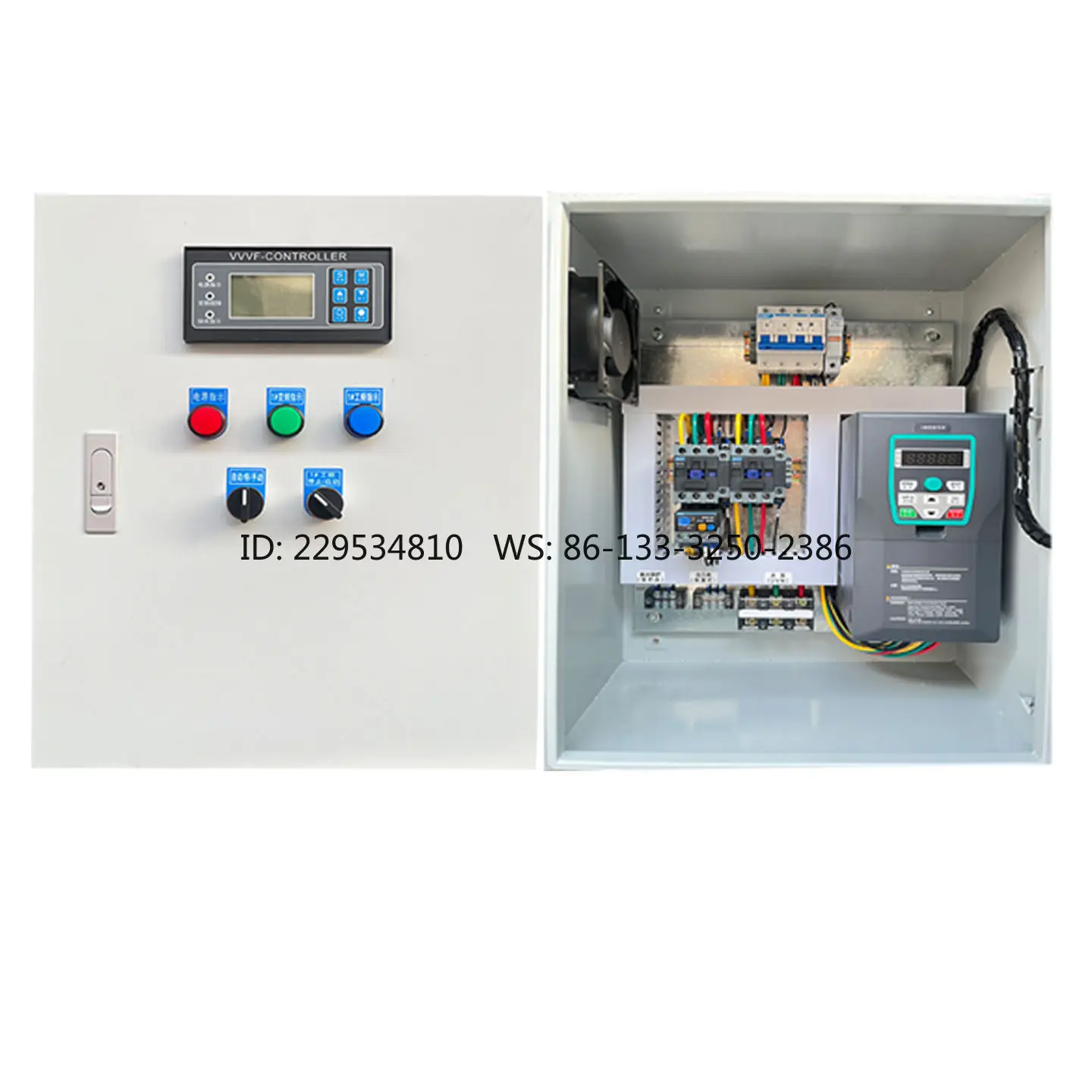 Variable frequency constant pressure water supply control cabinet 4/7.5/11KW one use, one standby/tow three, water pump
