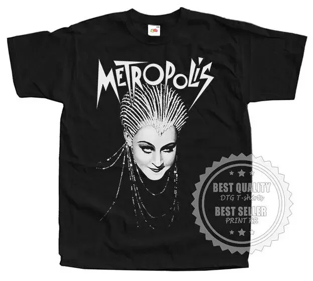 Metropolis 1927 T SHIRT Sci-Fi Movie Poster v25 BLACK All Sizes S to 5XL