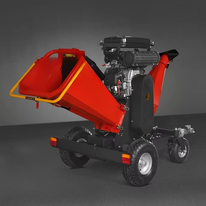 8 Garden Shredder, Anvil Foldable and Lockable Wheel Wood Chipper