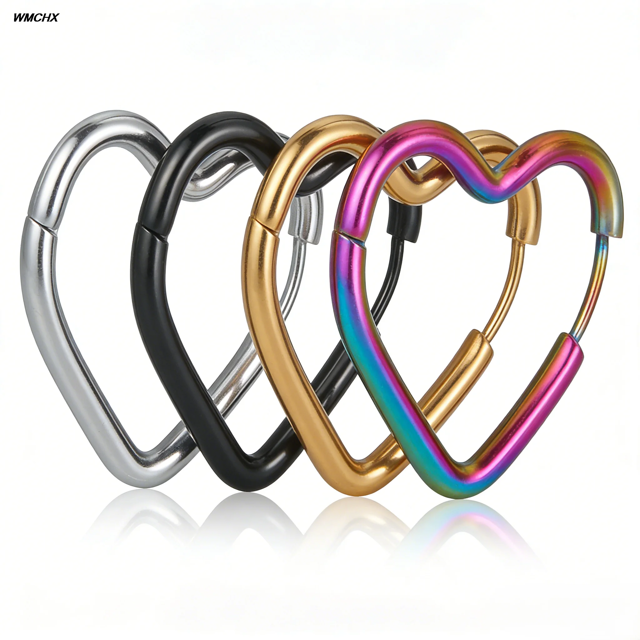 1pcs Stainless Steel Thick Wire Hoop Earrings Women Men geometry Punk Hiphop Piercing Jewelry Making DIY Gold Color Accessory