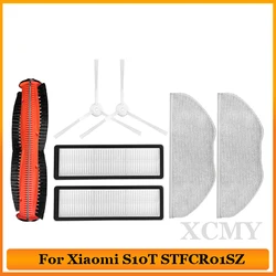 Replacement For Xiaomi Robot Vacuum S10T STFCR01SZ Robotic Vacuum Cleaner Part Main Brush Cover Mop Cloth Side Brush HEPA Filter