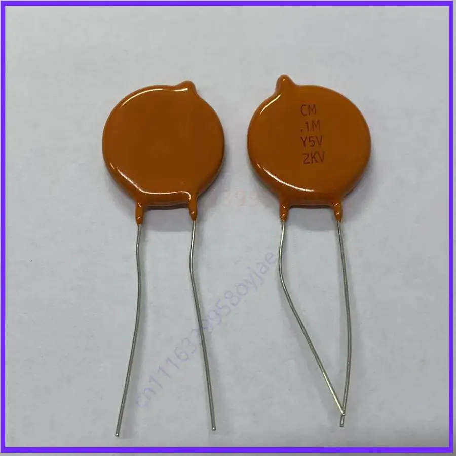 2PCS For VISHAY CERA-MITE .1M Y5V 2KV 0.1uF 100nF Radial Disc Ceramic Capacitor 2000V High Voltage Through Hole