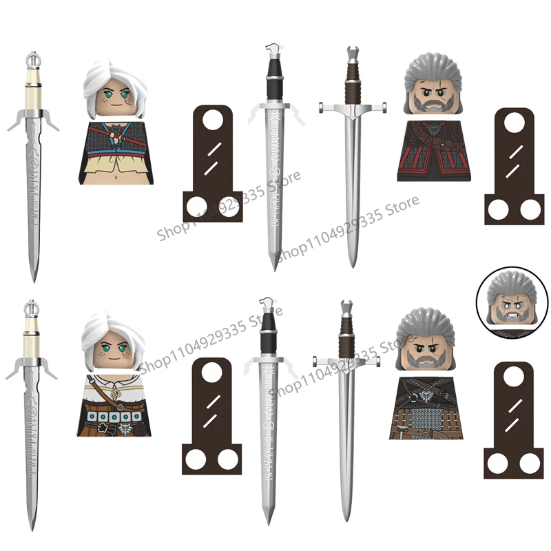 MOC Medieval Castle Soldier Figures Building Blocks Dragon Kingdom Black Eagle Knight Lionheart War Horse Weapons Toy Gift Brick
