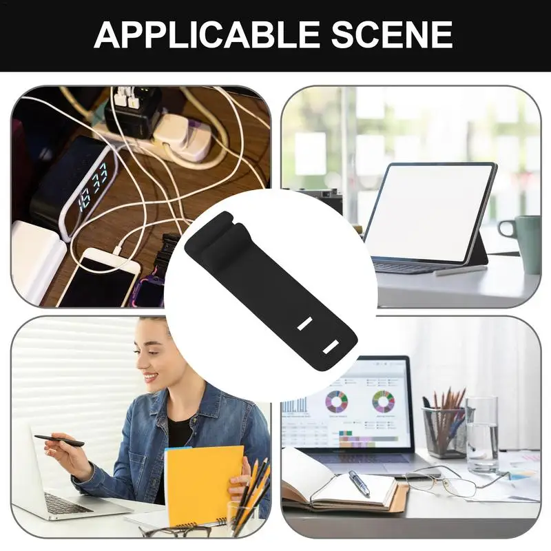 Suporte de cabo antiderrapante carregador cabo titular 3x reutilizável gerenciamento de fio também carregador tira organizador para estúdio em casa