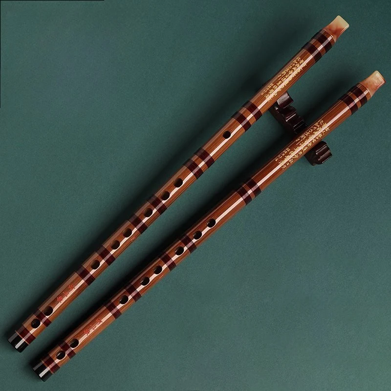 6 Holes Recorder G/E/F Key Vertical Blowing Flute Adults Children Performance Flutes Chinese Traditional Bamboo Wind Instruments