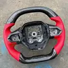 プジョー 508L 2008 3008 4008 5008 GT 100% リアルカーボンファイバー車のステアリングホイール 5