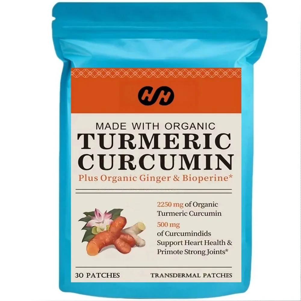 30 Patches Turmeric Curcumin Transdermal Patches Muscle Support