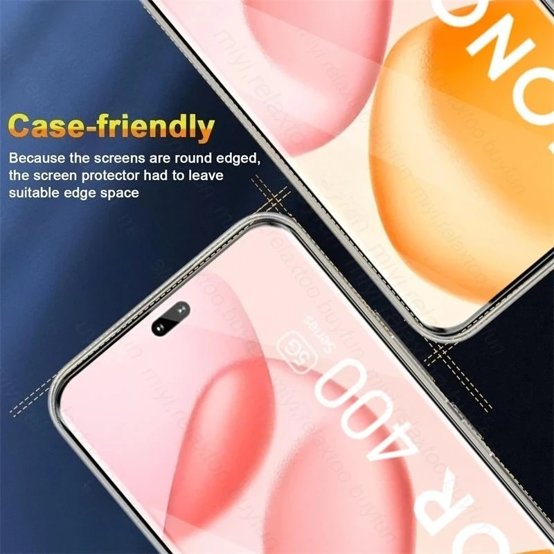 3 قطعة 9D الزجاج المقسى منحني واقي للشاشة ل Honor400 Honor 400 Pro 5G زجاج واقي على Honor400LITE Honar Honer 400Pro #3