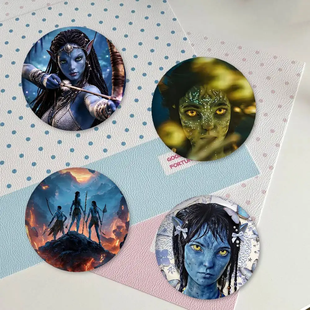 A-Avatar T-The Way Of W-Water Badges Creative Tinplate Button PinsBrooch Creative Quotes Badge Clothes Gift For Kids Friends
