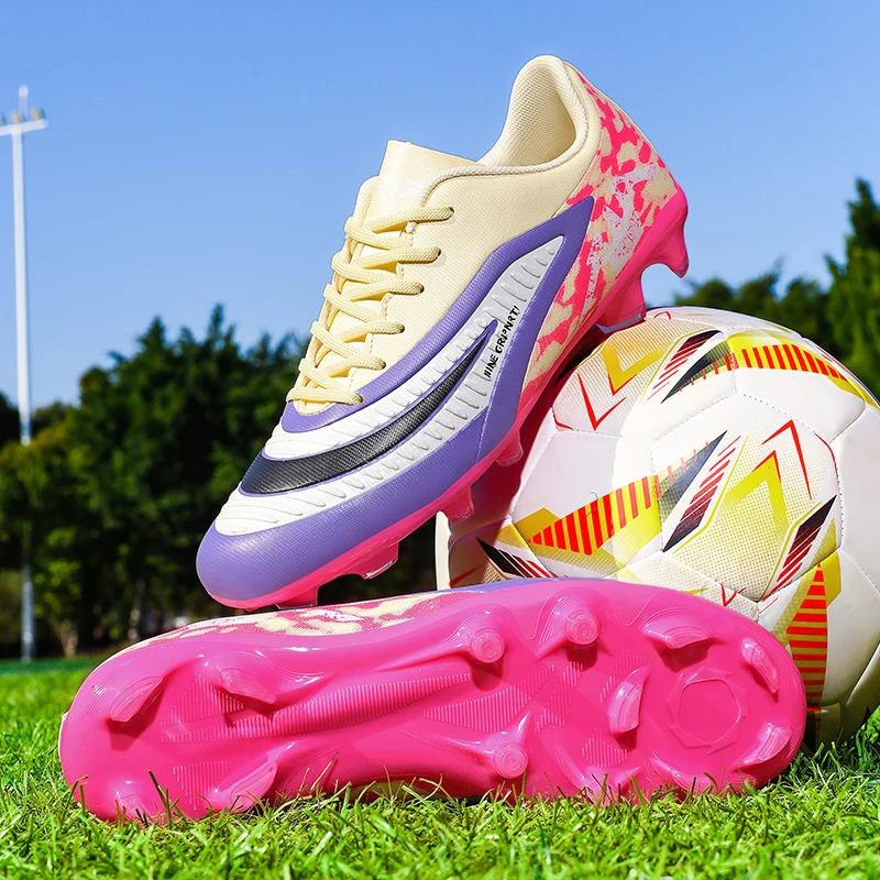 

Trendy Professional Men's Soccer Sneakers Unisex Long Spikes Football Cleats Men Brand Futsal Training Shoes zapatos de futbol
