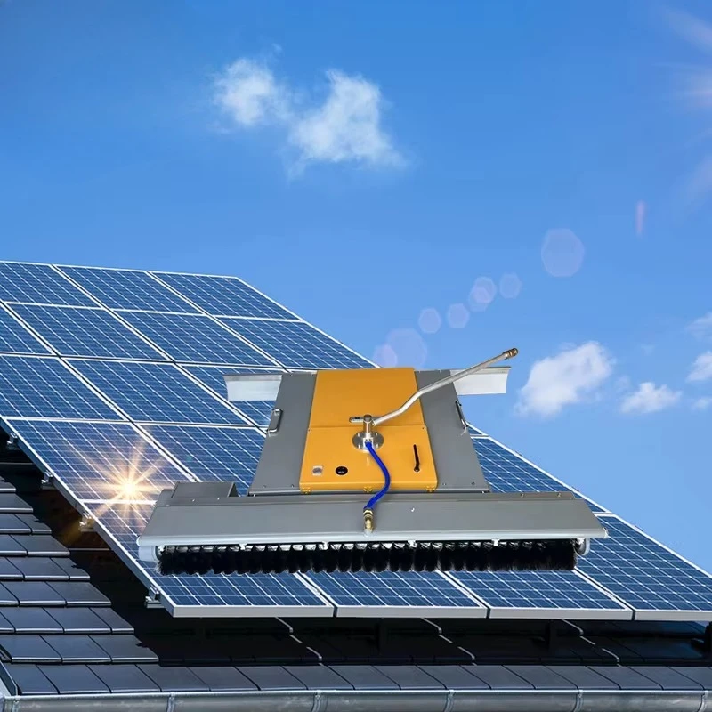 PV Solar Module Panel Cleaning Automatic Equipment Machine Solar Panel Cleaning Brush Robot