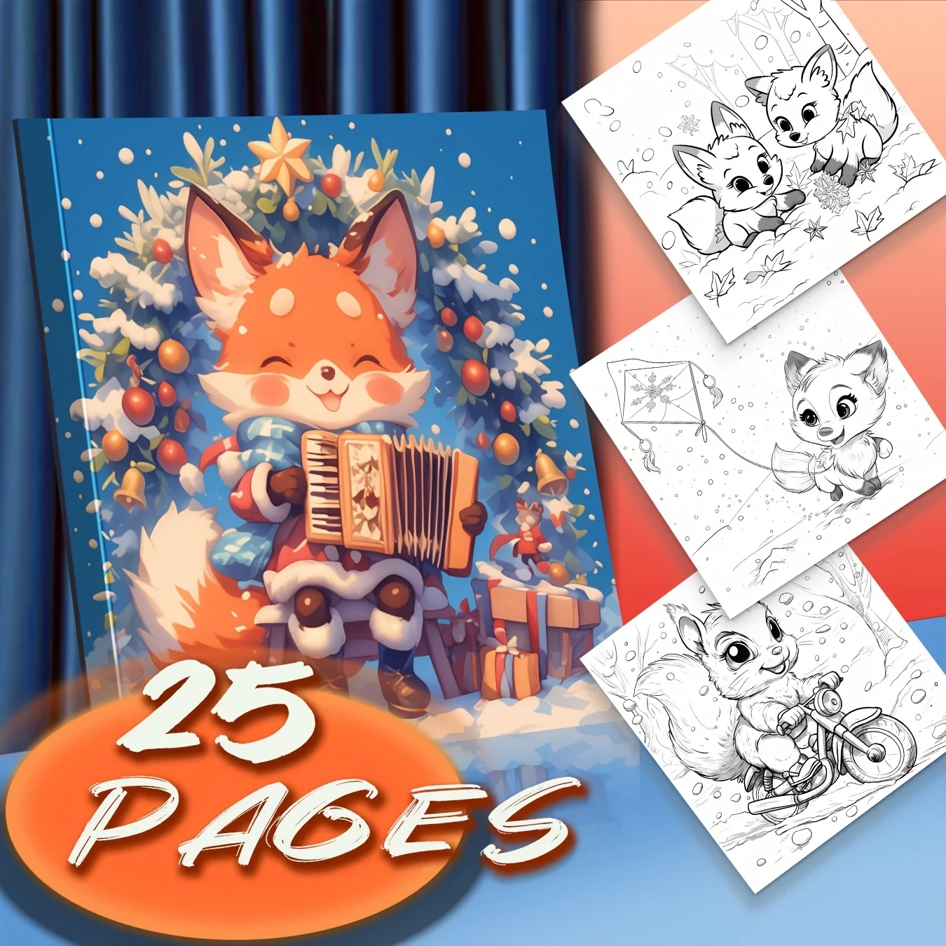 1 Pc 25 Pages Cute Cartoon Animals Coloring Book Teens Adults Reduce Anxiety And Promote Relaxation Self Drawing Book