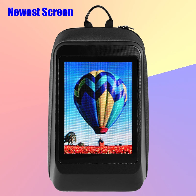 

YZORA wholesale multifunction waterproof advertising designer custom travel business school laptop backpack with led screen