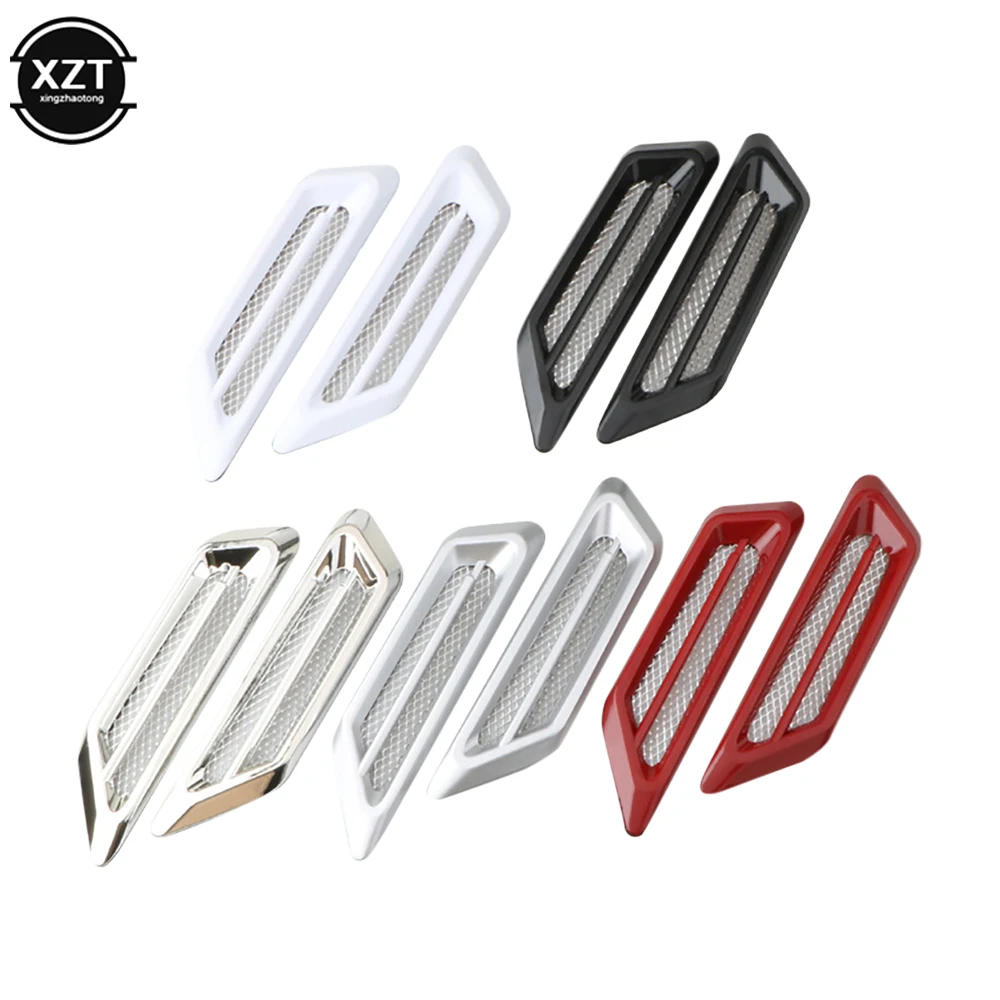 Car Exterior Air Intake Flow Side Fender Vent Wing Cover Trim Tuning Car Styling Shark Gill ABS 3D Decoration Sticker