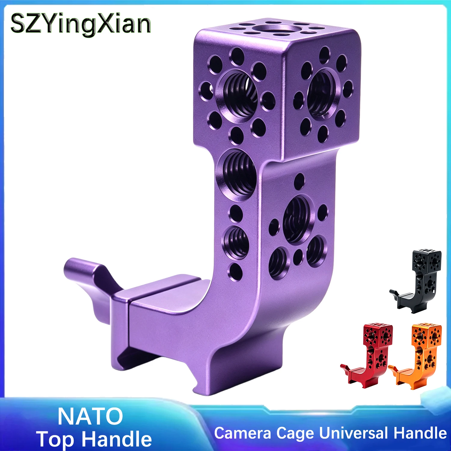 NATO Upright Extension Bracket Quick Release NATO Rail Clamp Mount with 1/4