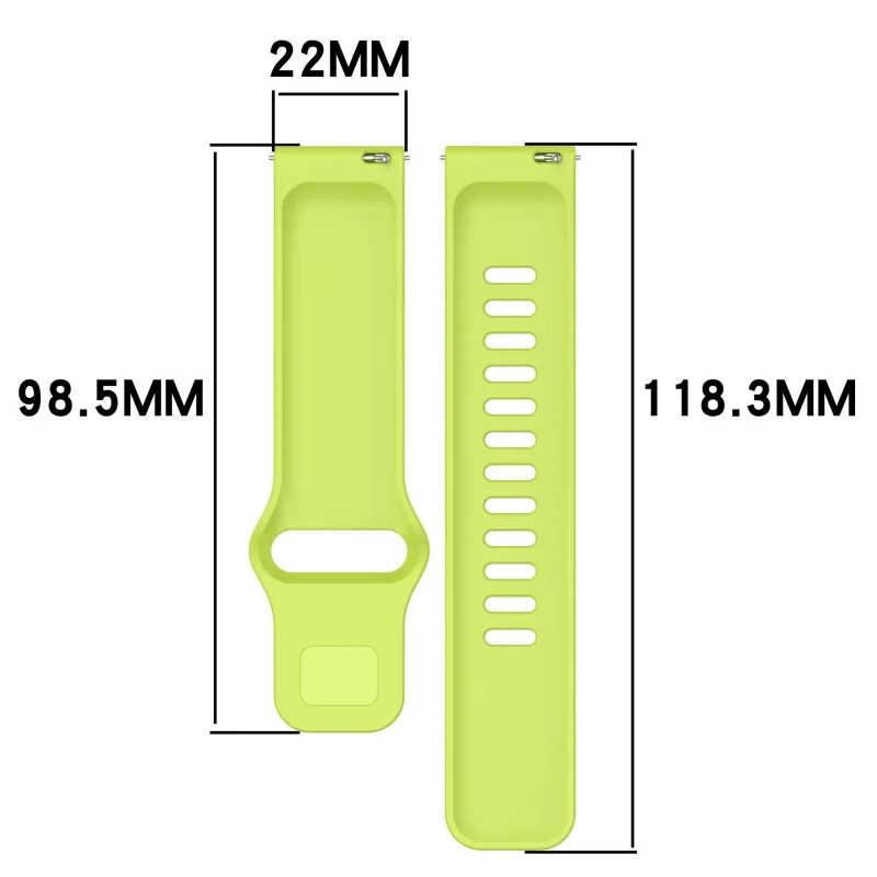 22mm Quick Release Silicone Waterproof Watch Strap for Redmi Watch 5 Active Watch Band Replacement for Men Women Watch Bracelet