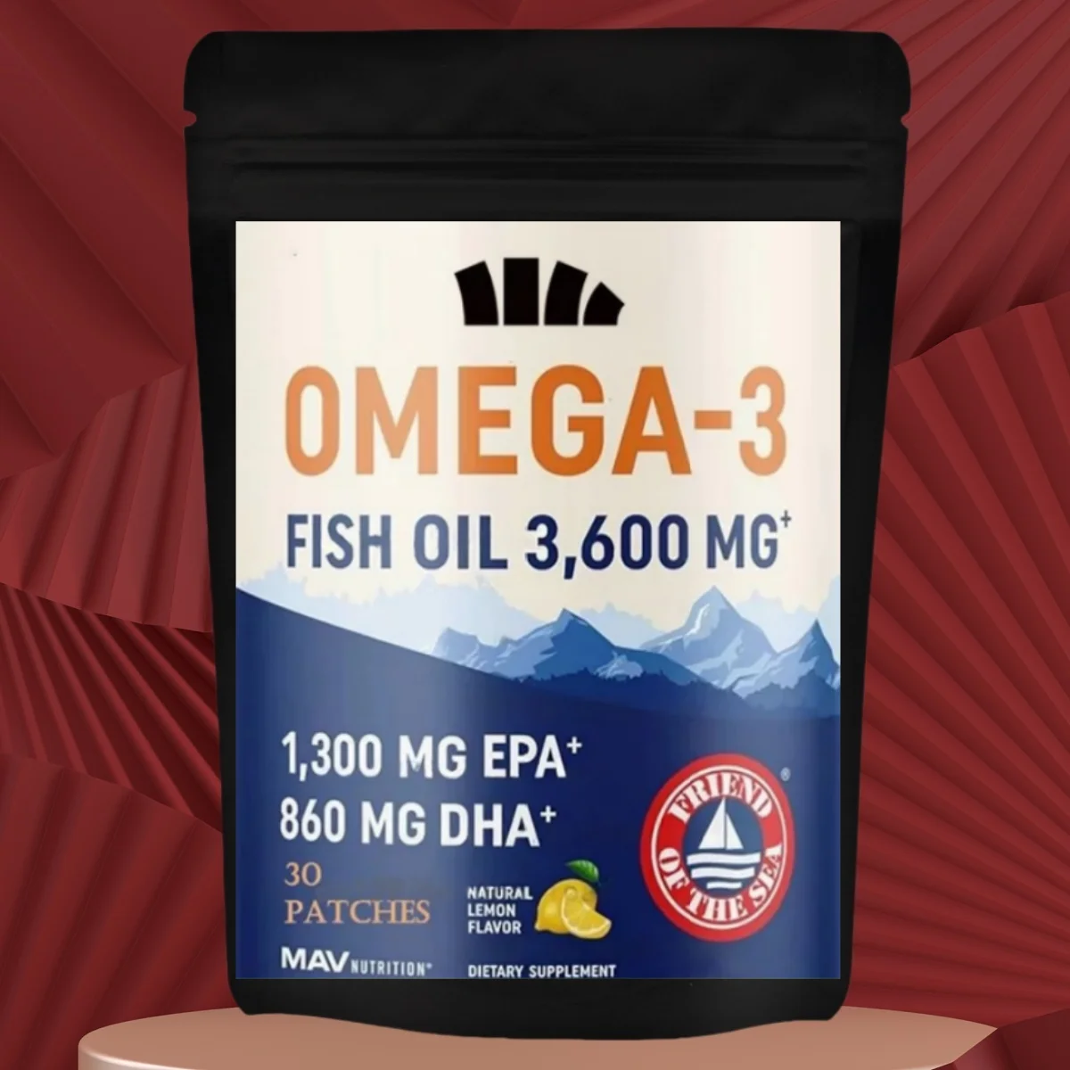 30 Patches Omega 3 Nutrition Fish Oil Transdermal Patches For Cellular Health Immune Support