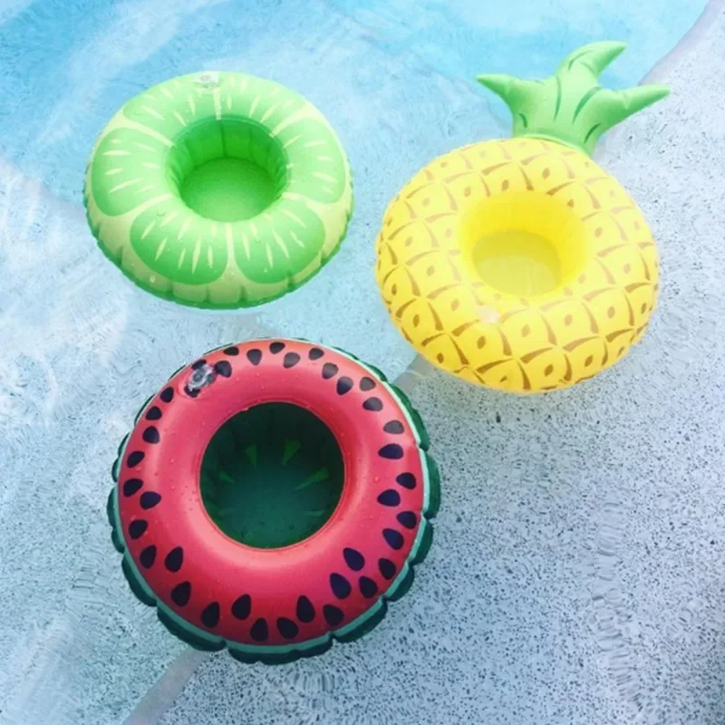 5pcs Inflatable Drink Holder Swimming Pool Drink Cup Stand Holder Float Toy Coasters Beverage Bottle Kids Toys Pool Floaties