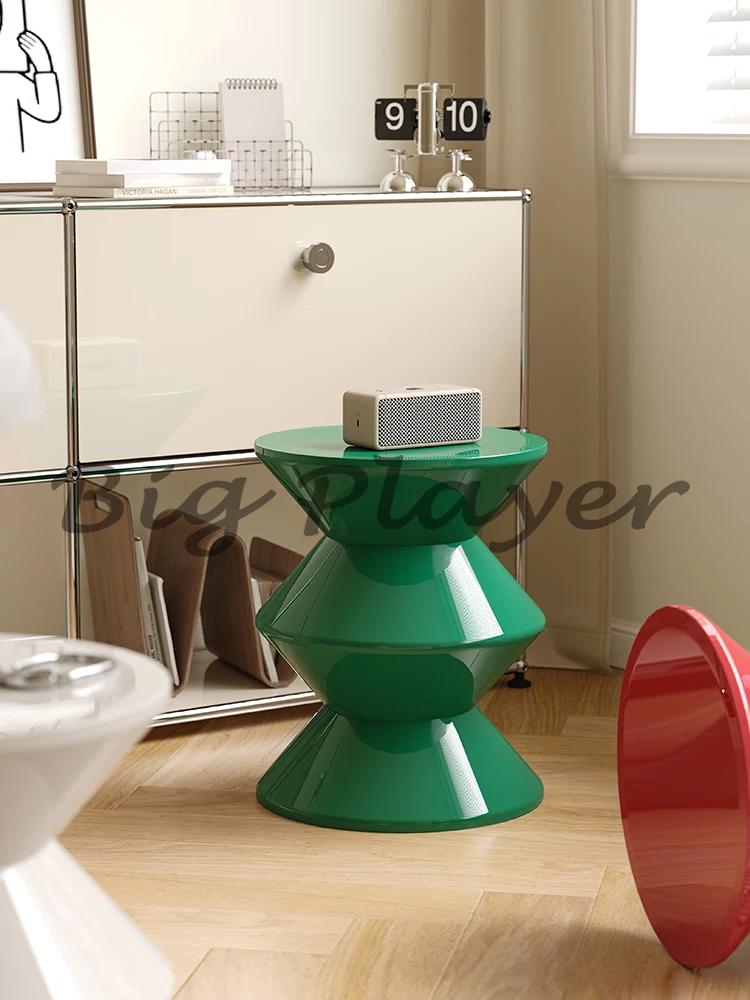 Round Plastic Coffee Table,Nordic Home Furniture,Living Room Sofa Side Tables,Hallway Shoes Stool,Balcony Small Desk,Nightstands