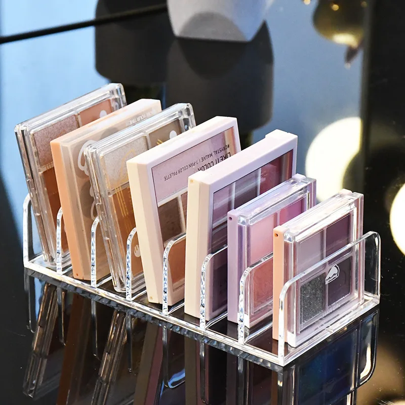 Acrylic compact powder Eye Shadow Tray Storage Rack Blush tray Compartment Colorstorage rack desktop drawer divided makeup shelf