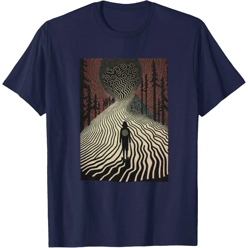 The Mountain Shirt Grunge Abstract Shirt Artsy Tee Geometric T-Shirt Modern Art Artistic Gift Casual Streetwear Trippy Ethereal