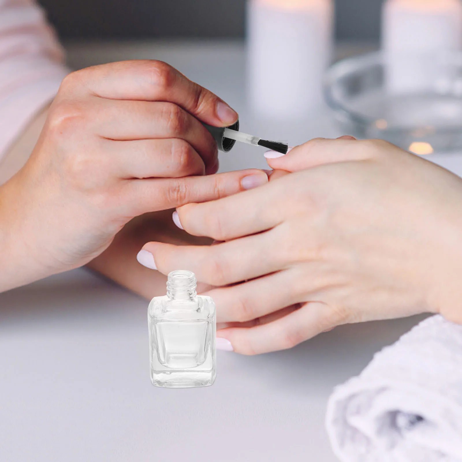 Bouteilles de vernis à ongles vides, brosse Premium à l'intérieur, Portable, utilisation en voyage, 5Ml 10Ml 15Ml, récipient de vernis à ongles en verre transparent, déversement, 3 pièces