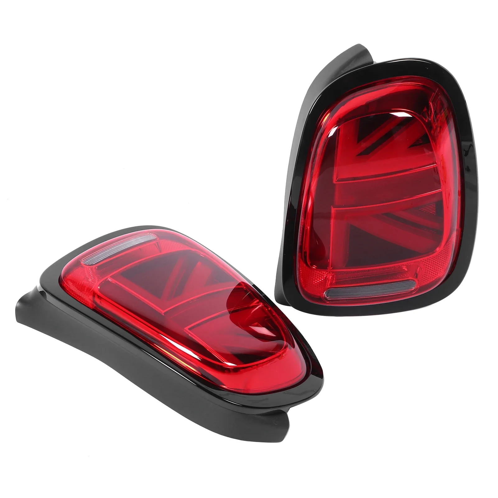 VLAND Full LED JCW Union Jack Tail Lights Red Lens For MINI Cooper F55 F56 F57 2014 2015 2016 2017 2018 2019 2020