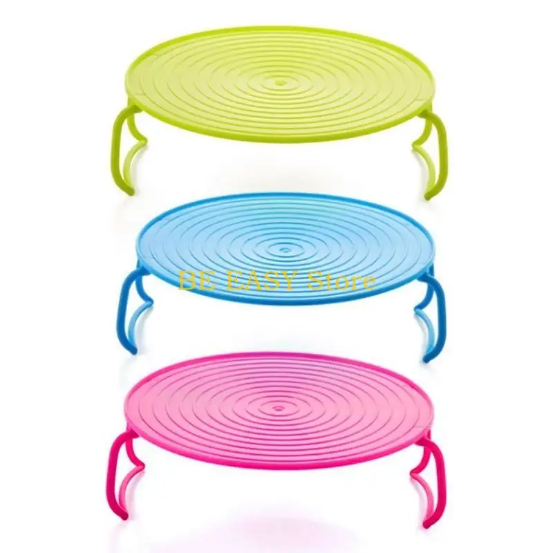 E28F Convenient Microwave Heating Tray Easy to Use Microwave Folding Rack Tray
