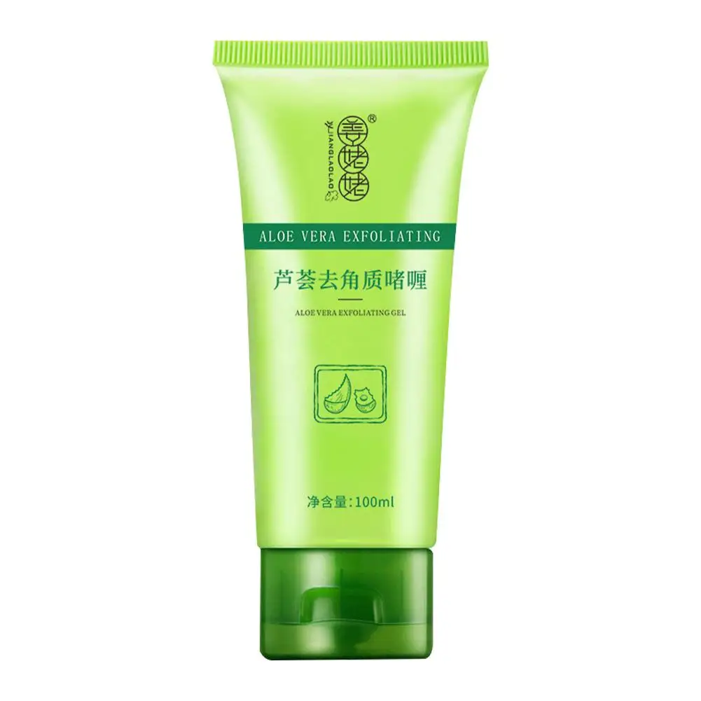 Aloe vera gel esfoliante para rosto, esfoliante facial, clareamento, tratamento da acne, cravo, poros encolher, cuidados com a pele, 100g