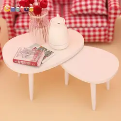 1Set 1:12 Dollhouse Miniature Triangle Coffee Table Computer Desk Tea Table Model Living Room Furniture Home Decor Toy Toys Gift