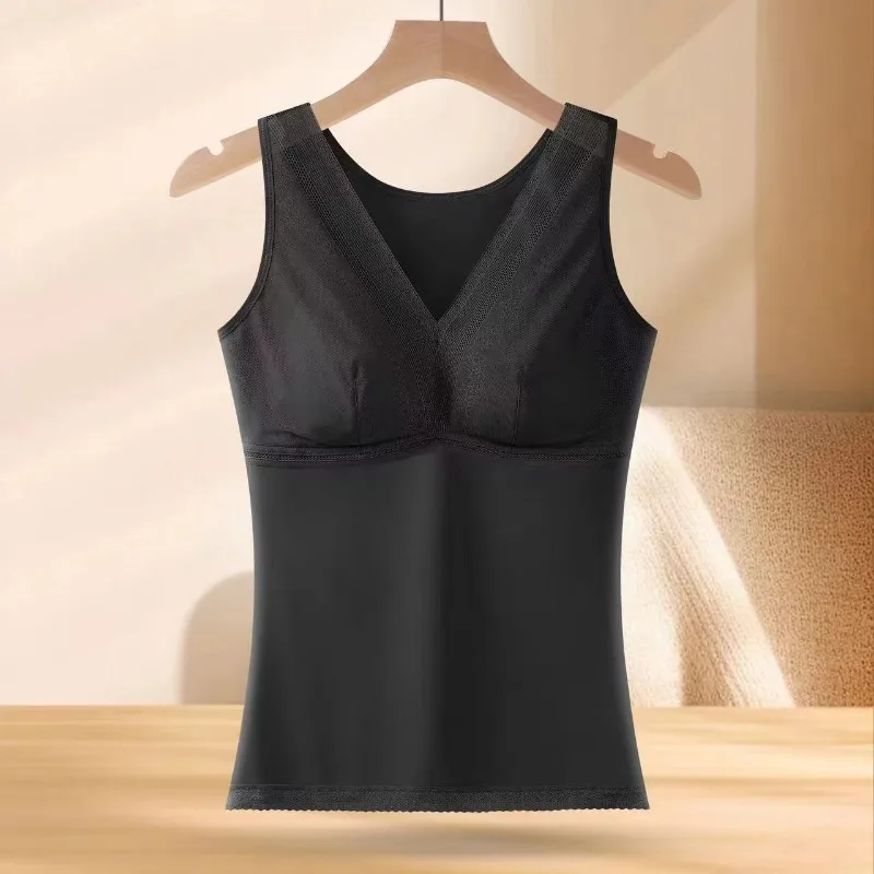 Wirel apewear Vest-Sle Reggiseno sottile raccolto Fat MM Body da donna Reggiseno non necessario indossare Biancheria intima dimagrante monopezzo