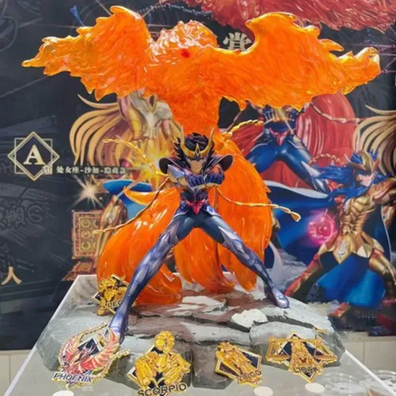 Saint Seiya Bntsh Ichiban Kuji Anime Figura Vergine Shaka Leo Aiolia Scorpione Milo Action Pvc Figure Modello Ornamento Giocattolo Regali