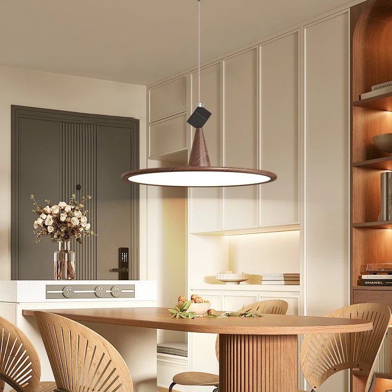 Used Style Living Room Led Pendant Lights Cone Dining Room Chandelier Full Spectrum Eye Care Dining Room Lights Lampara Techo