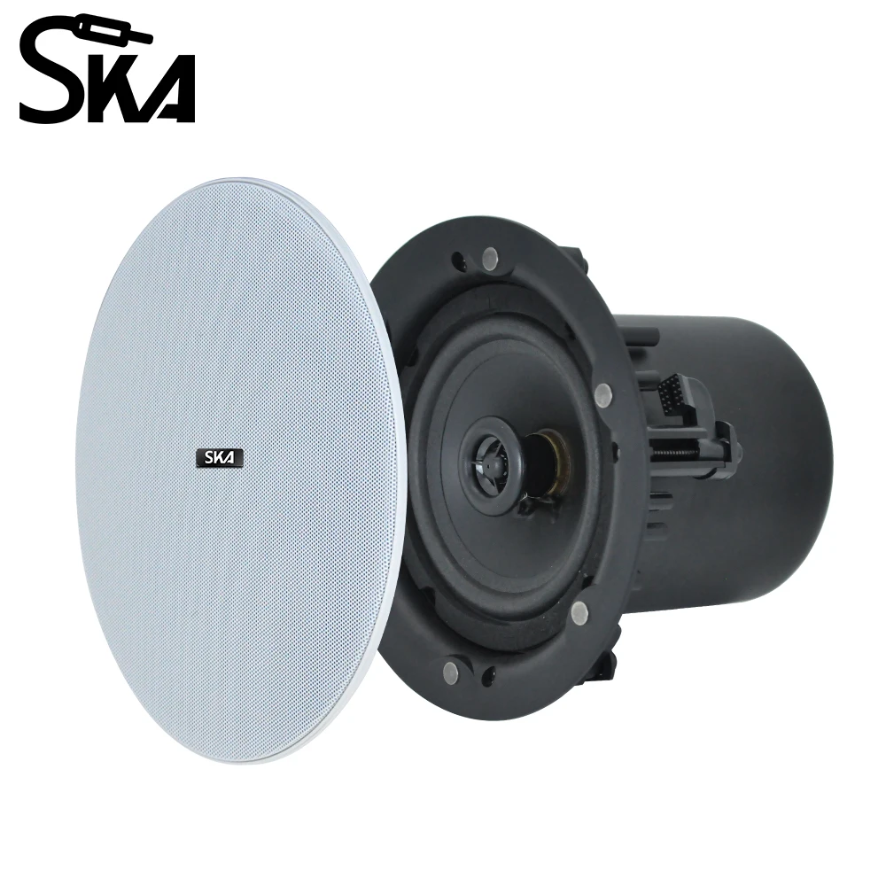 6.5 Inch 30W Wall Ceiling Speakers 8 ohm Impedance Full Range Stereo Sound Embedded Passive Speakers Home Background Music Syste