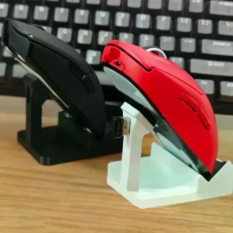 3D-gedruckter Maus-Displayständer: Rutschfeste Unterlage, Empfängeranschluss für GPW Wireless-Maus, universell