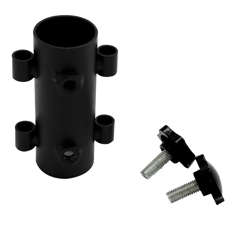 Awning Rod Holder Outdoor Camping Canopy Rod Iron Holder Fixed Tube Reinforced Windproof Tent Awning Pole Accessories