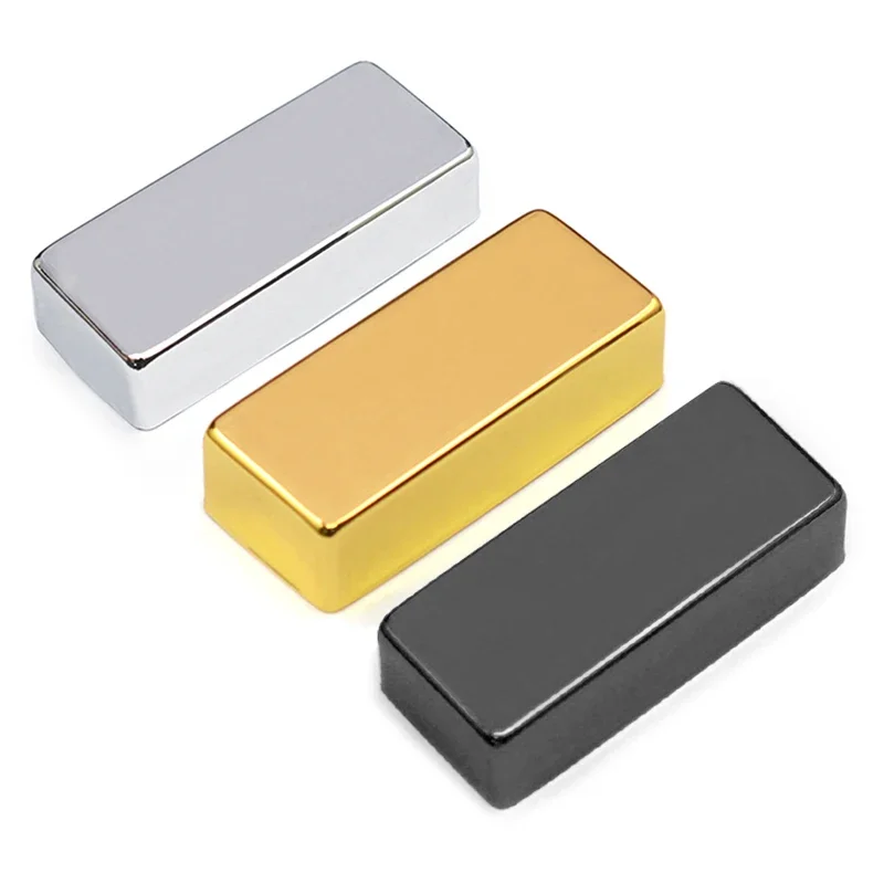 10Pcs Sealed Style Brass 68x29mm Pickup Covers/Lid/Shell/Top for Electric Guitar/Metal Guitar Humbucker Covers Chrome Black Gold